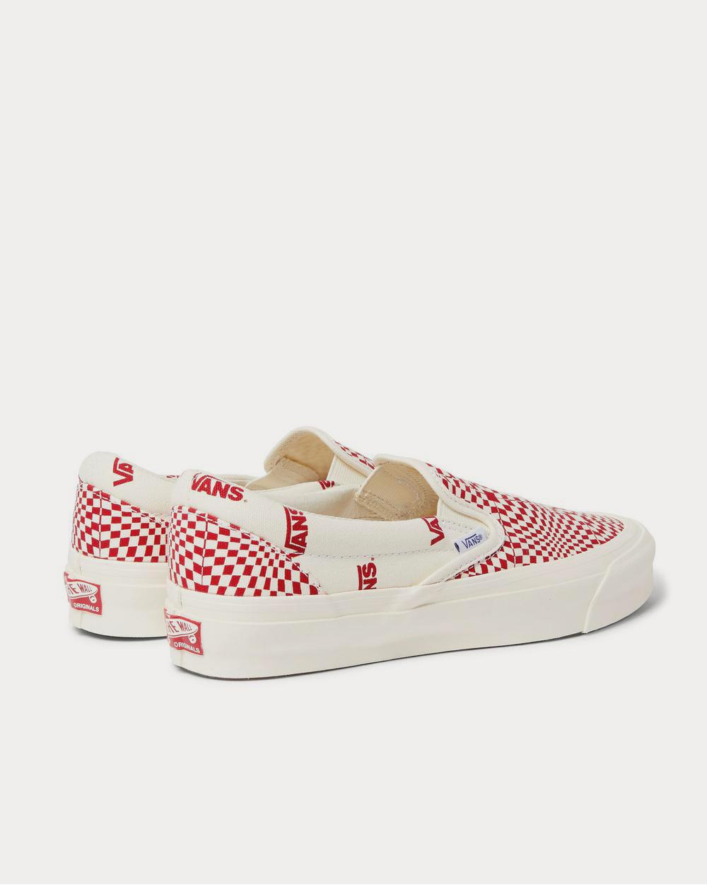 Vans OG Classic Printed Canvas Slip-On  White slip on sneakers - 3