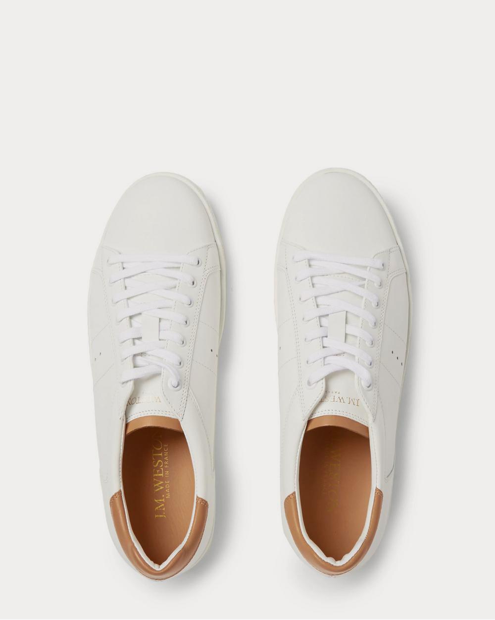 J.M. Weston Leather  White low top sneakers - 6