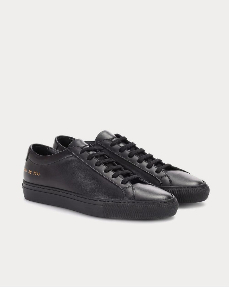 Common Projects Original Achilles leather black Low Top Sneakers - 2