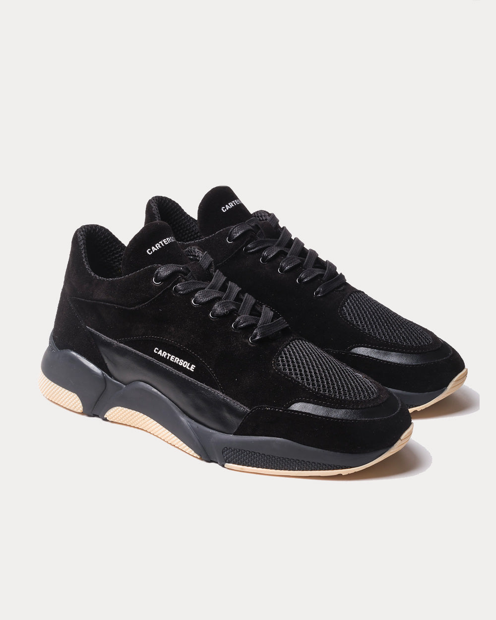 Cartersole CS Runner Midnight Black Low Top Sneakers - 2