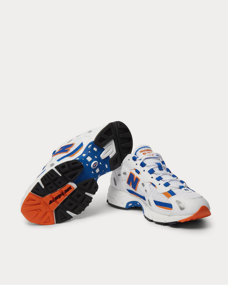 New Balance 827 Webbing-Trimmed Faux Leather and Mesh  White low top sneakers - 3