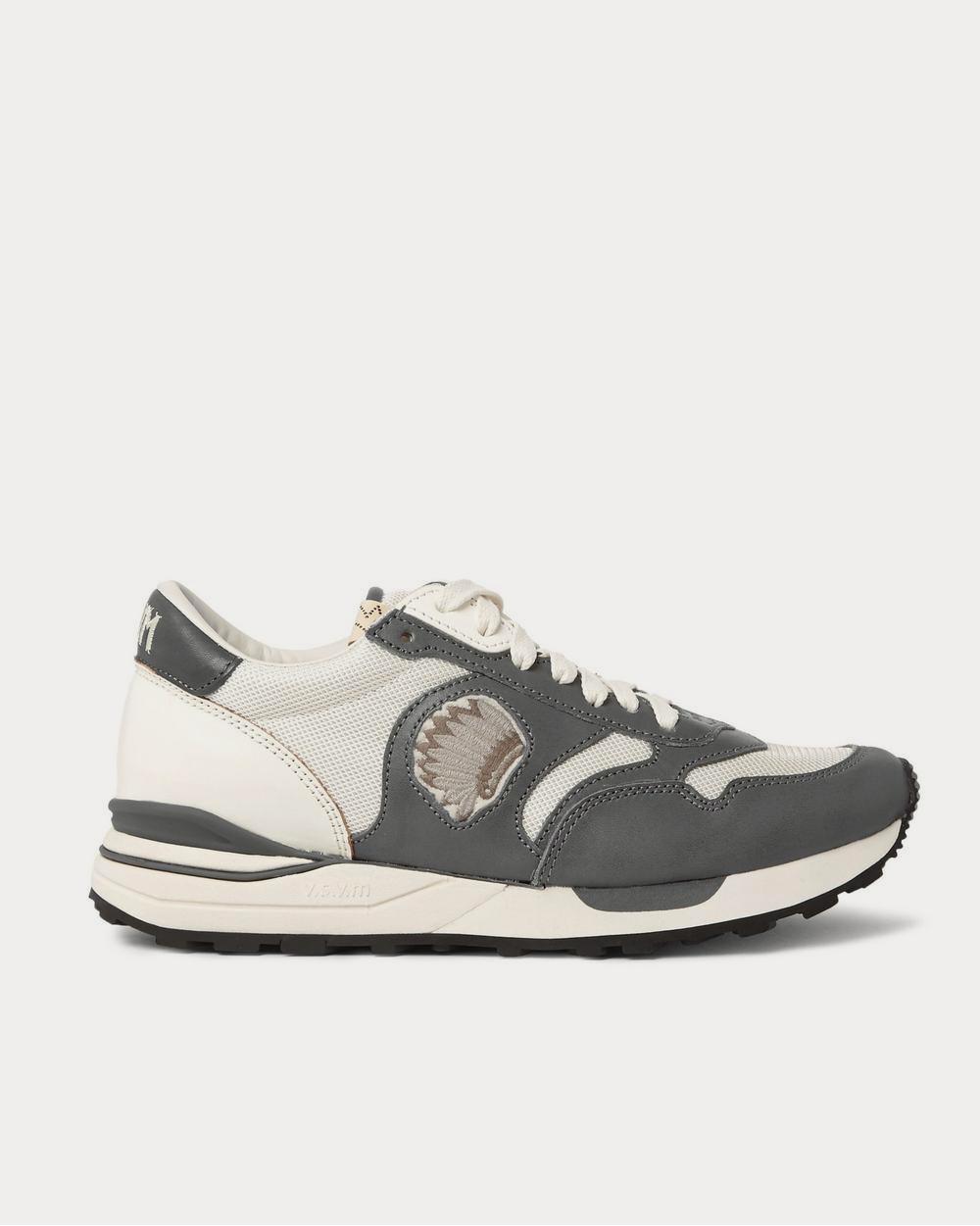 Visvim Roland Leather and Mesh  Gray low top sneakers - 1