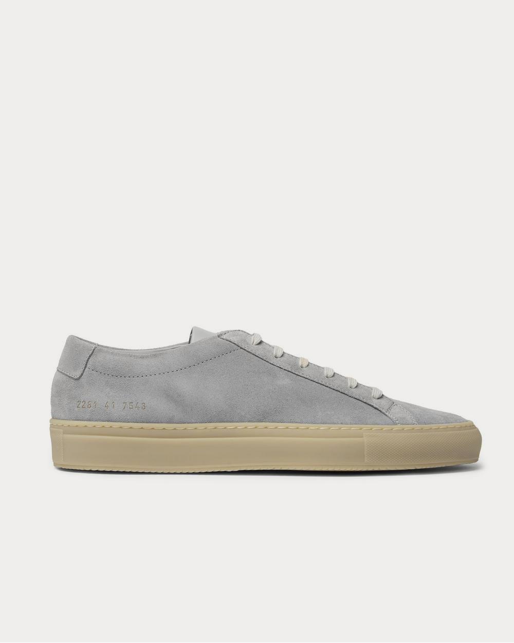 Common Projects Achilles Suede and Leather  Gray low top sneakers - 1