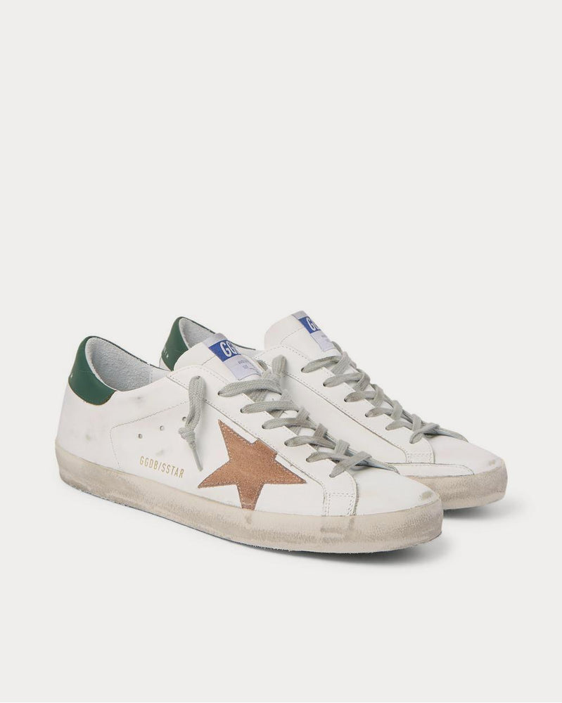 Golden Goose Superstar Distressed Leather and Suede  White low top sneakers - 2