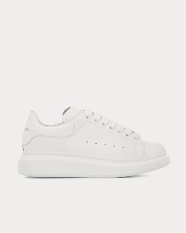 Alexander McQueen Leather White Low Top Sneakers