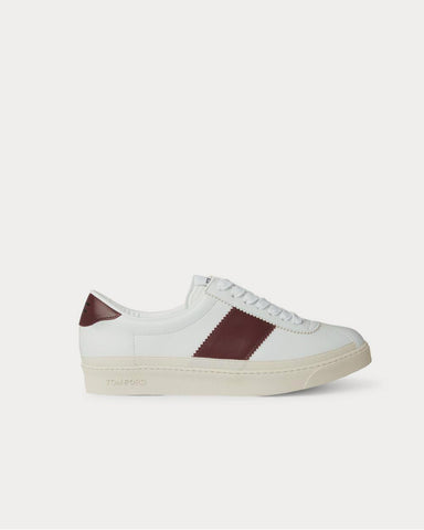 Tom Ford Bannister Leather  White low top sneakers