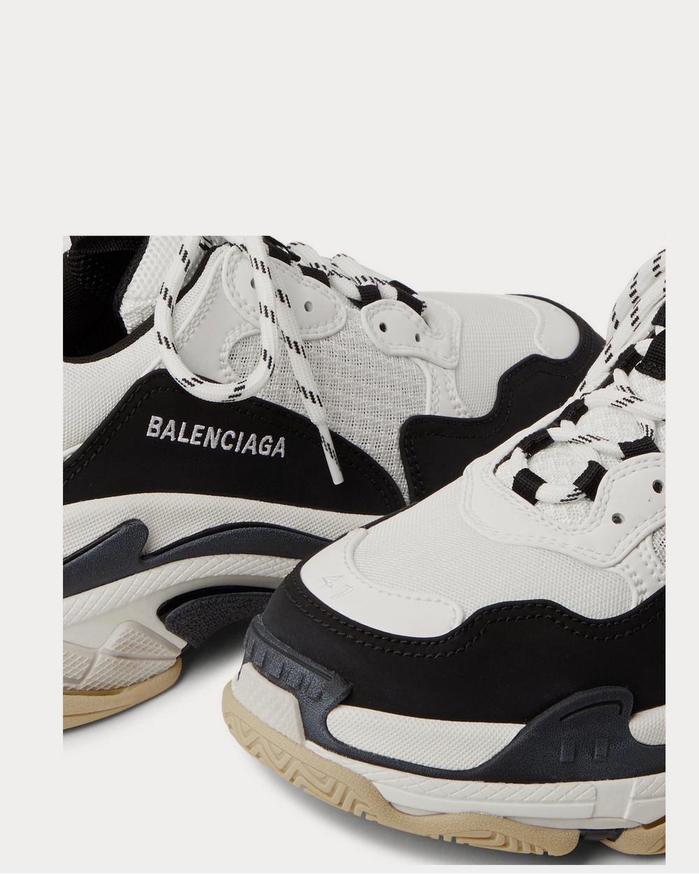 Balenciaga Triple S Mesh, Nubuck and Leather  White low top sneakers - 5