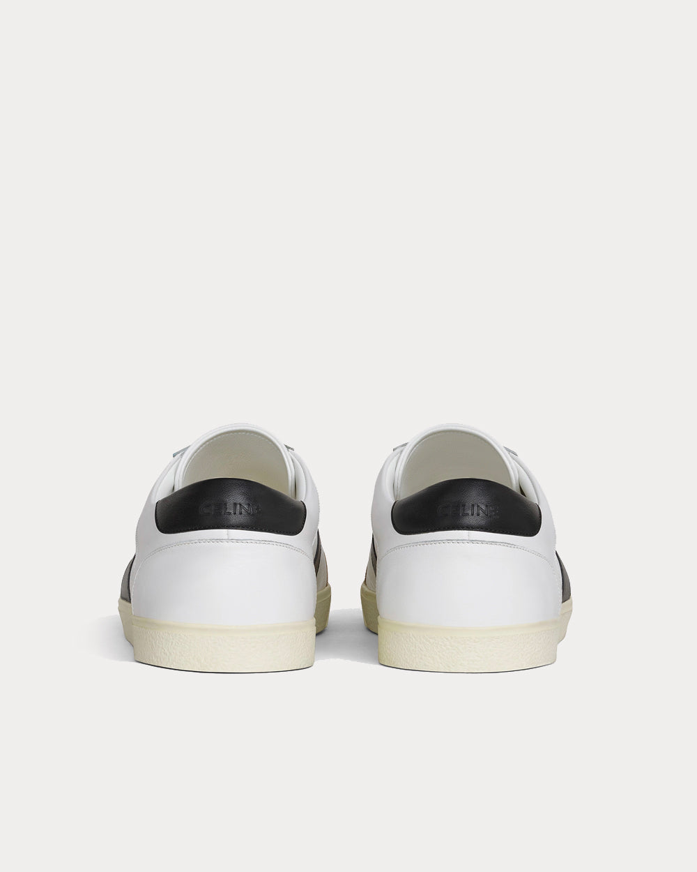 Celine Triomphe Low Lace Up White / Black Low Top Sneakers - 3