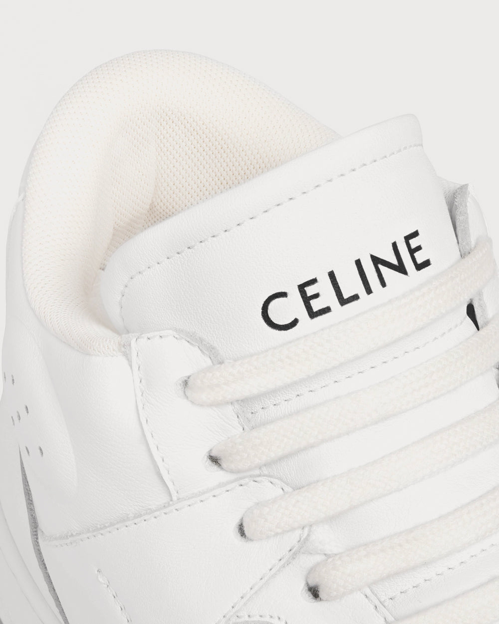 Celine CT-02 Mid With Scratch In Calfskin Optic White High Top Sneakers - 5