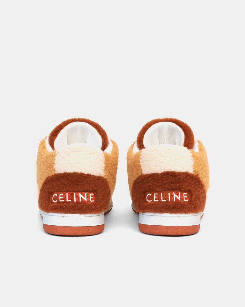 Celine CT-02 Scratch in Shearling Brown / Beige / Fox Red Mid Top Sneakers - 3