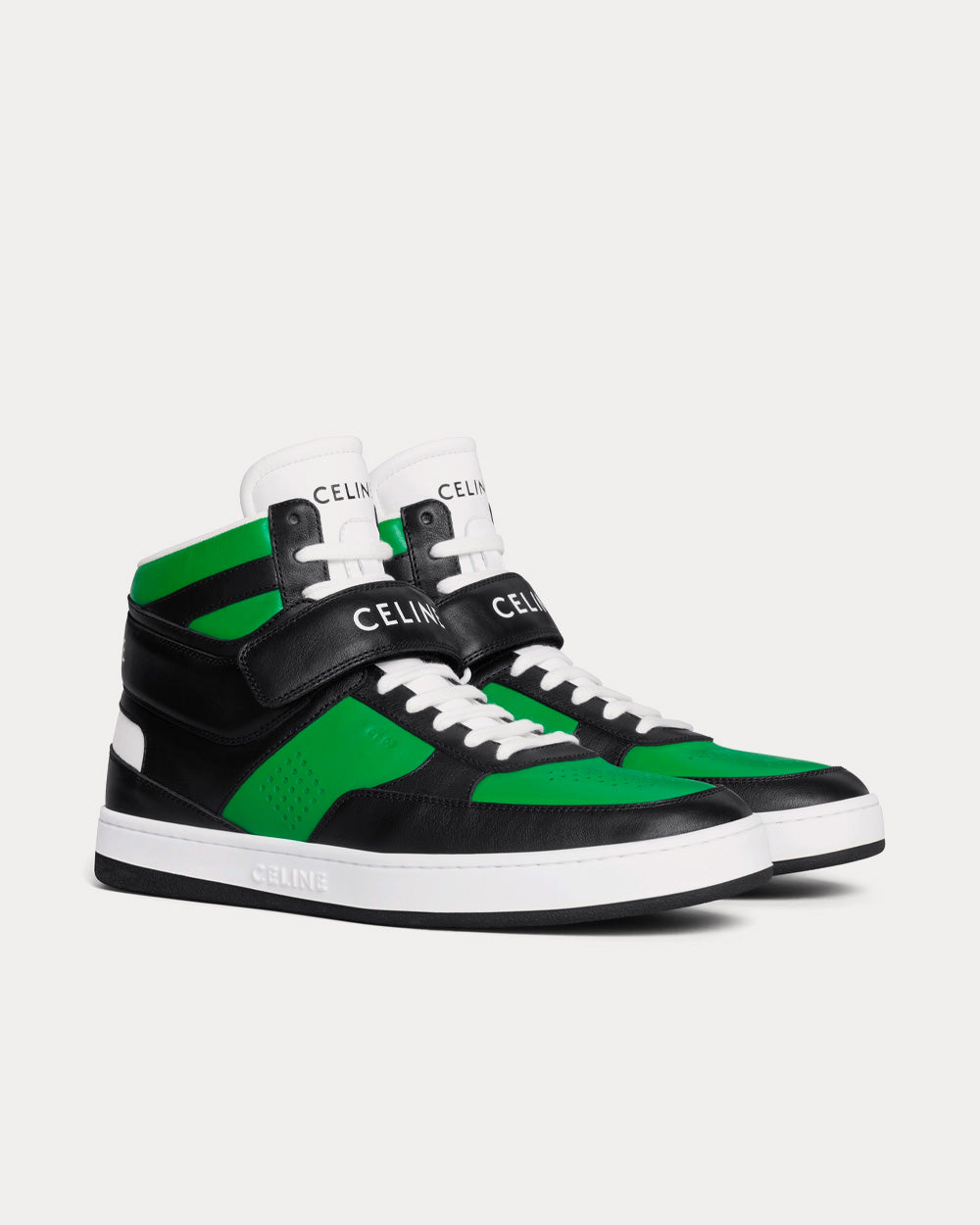 Celine CT-03 Green / Black / White High Top Sneakers - 2