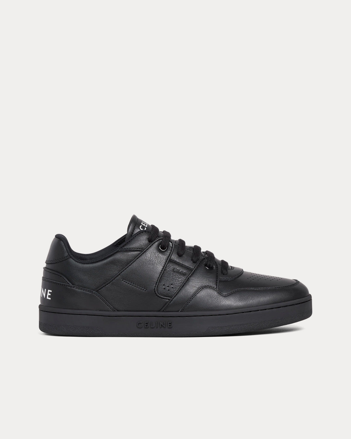 Celine CT-04 Calfskin Leather Black / Black Low Top Sneakers - 1