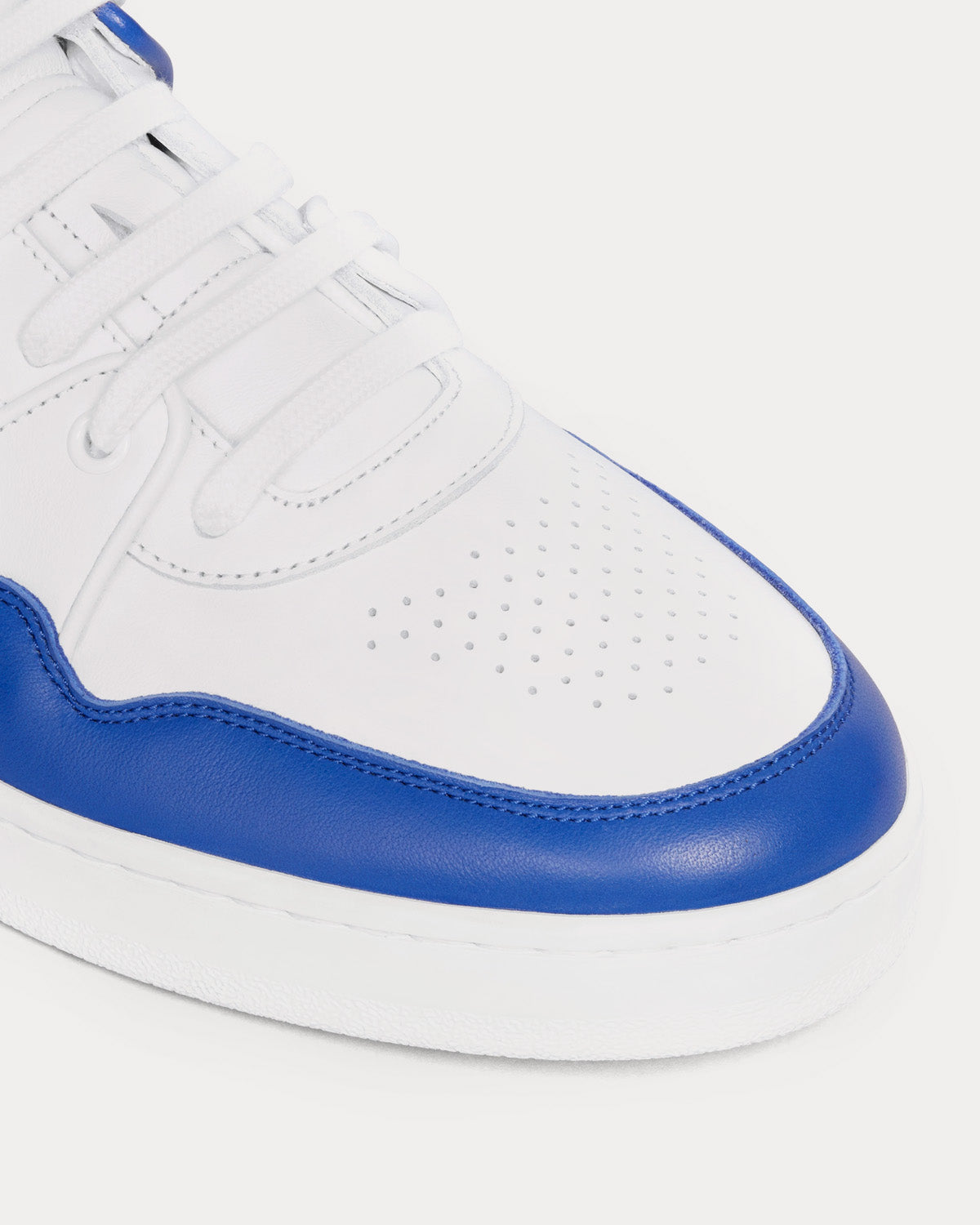 Celine CT-04 Lace-Up Calfskin Optic White / Blue Low Top Sneakers - 4