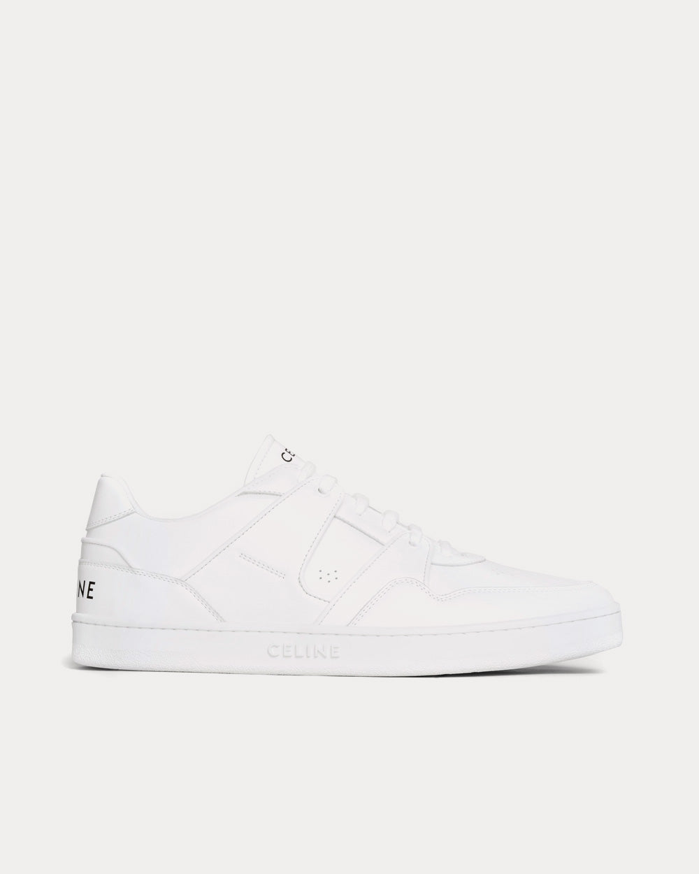 Celine CT-04 Leather Optic White Low Top Sneakers - 1