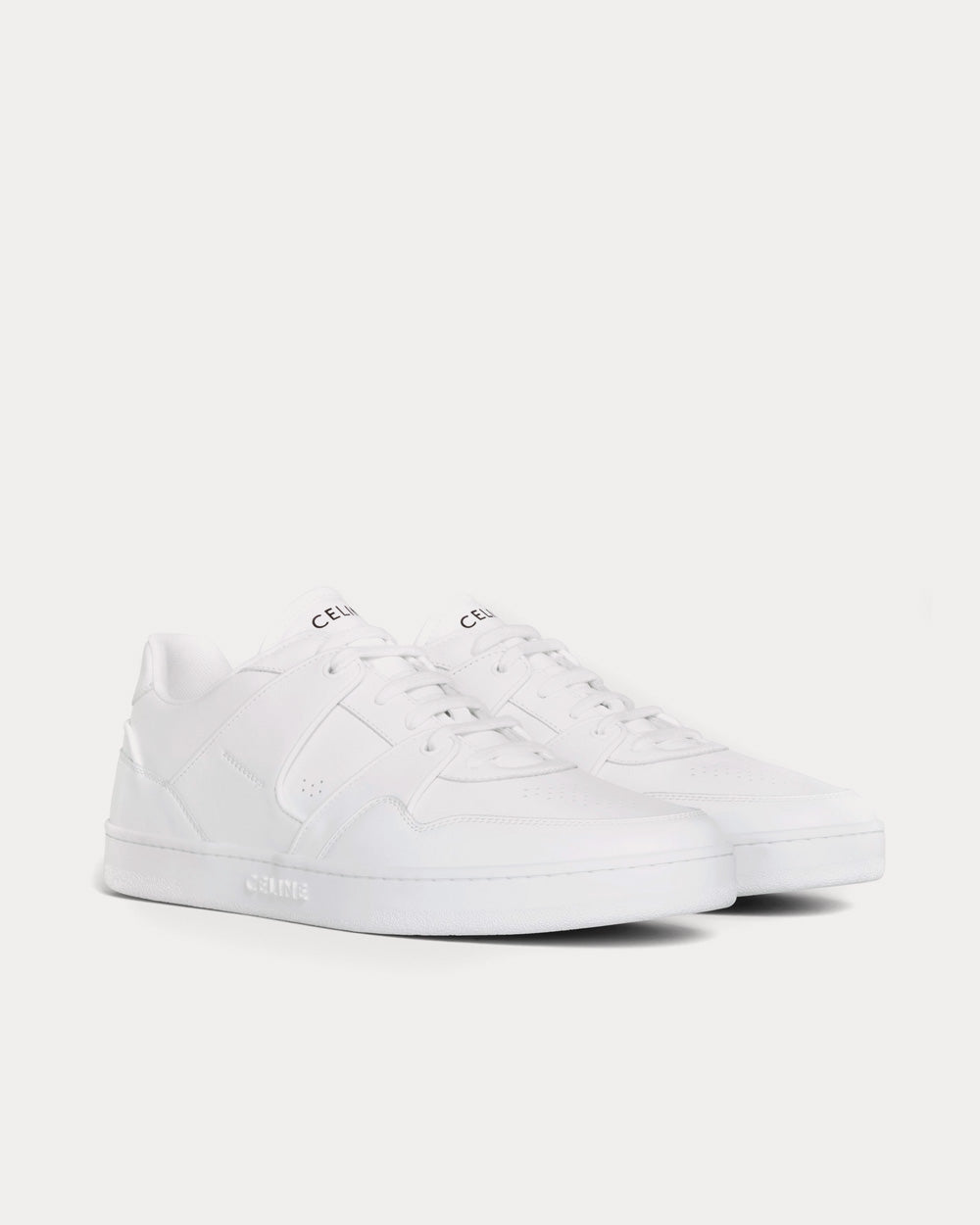 Celine CT-04 Leather Optic White Low Top Sneakers - 2