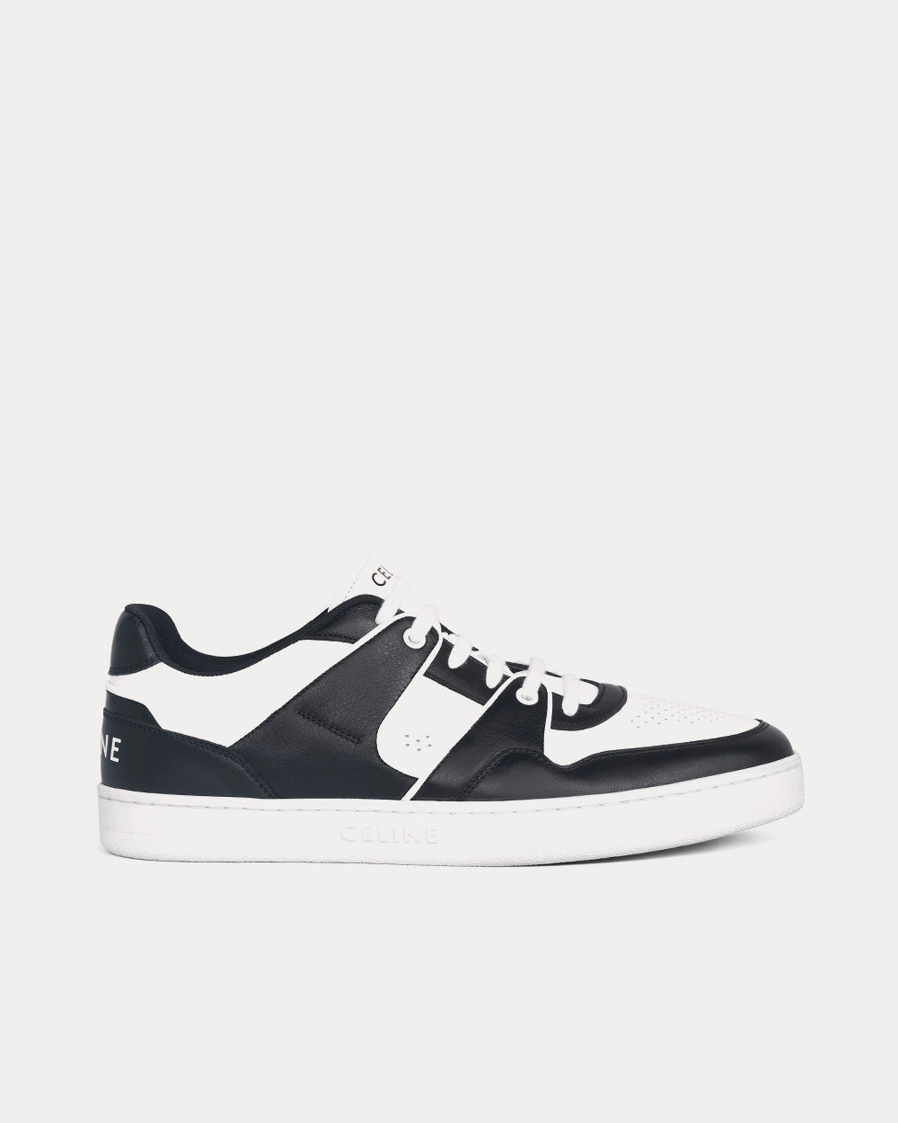 Celine CT-04 Leather White / Black Low Top Sneakers - 1