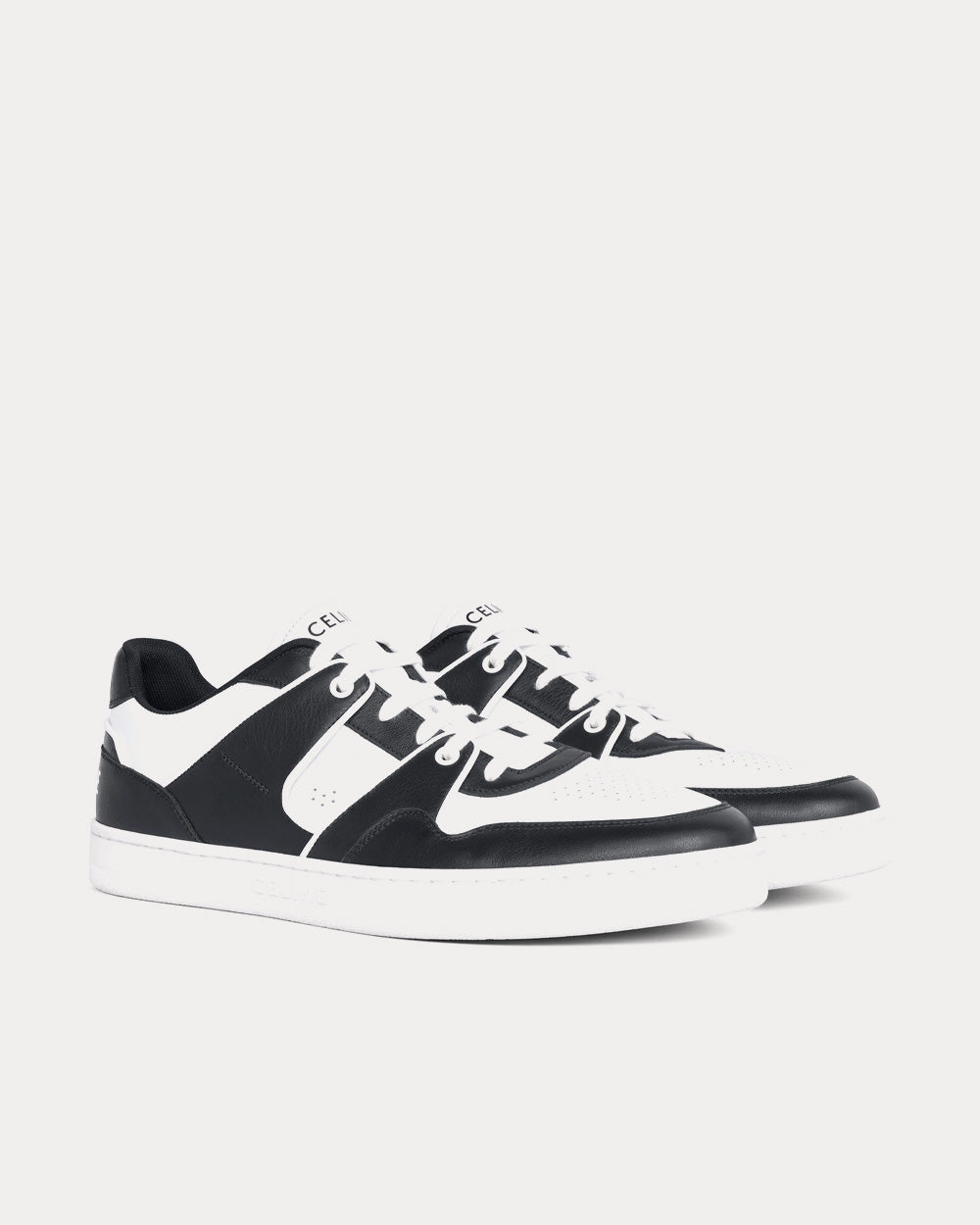 Celine CT-04 Leather White / Black Low Top Sneakers - 2