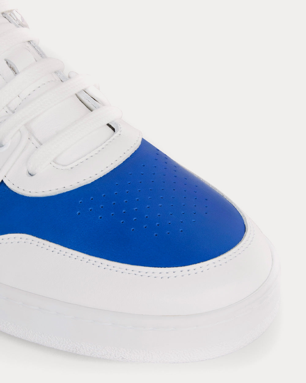 Celine CT-04 Leather White / Blue / Silver / Red Low Top Sneakers - 4