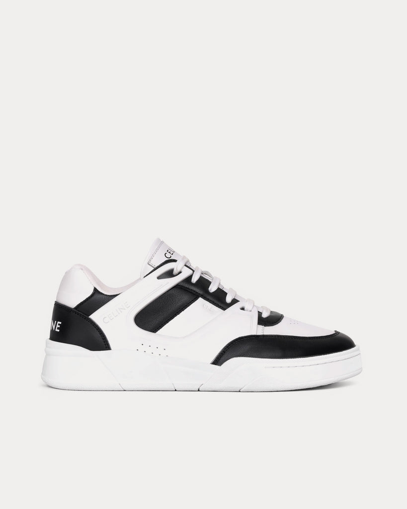 Celine Tennis Mesh & Calfskin Optic White / Black Low Top Sneakers