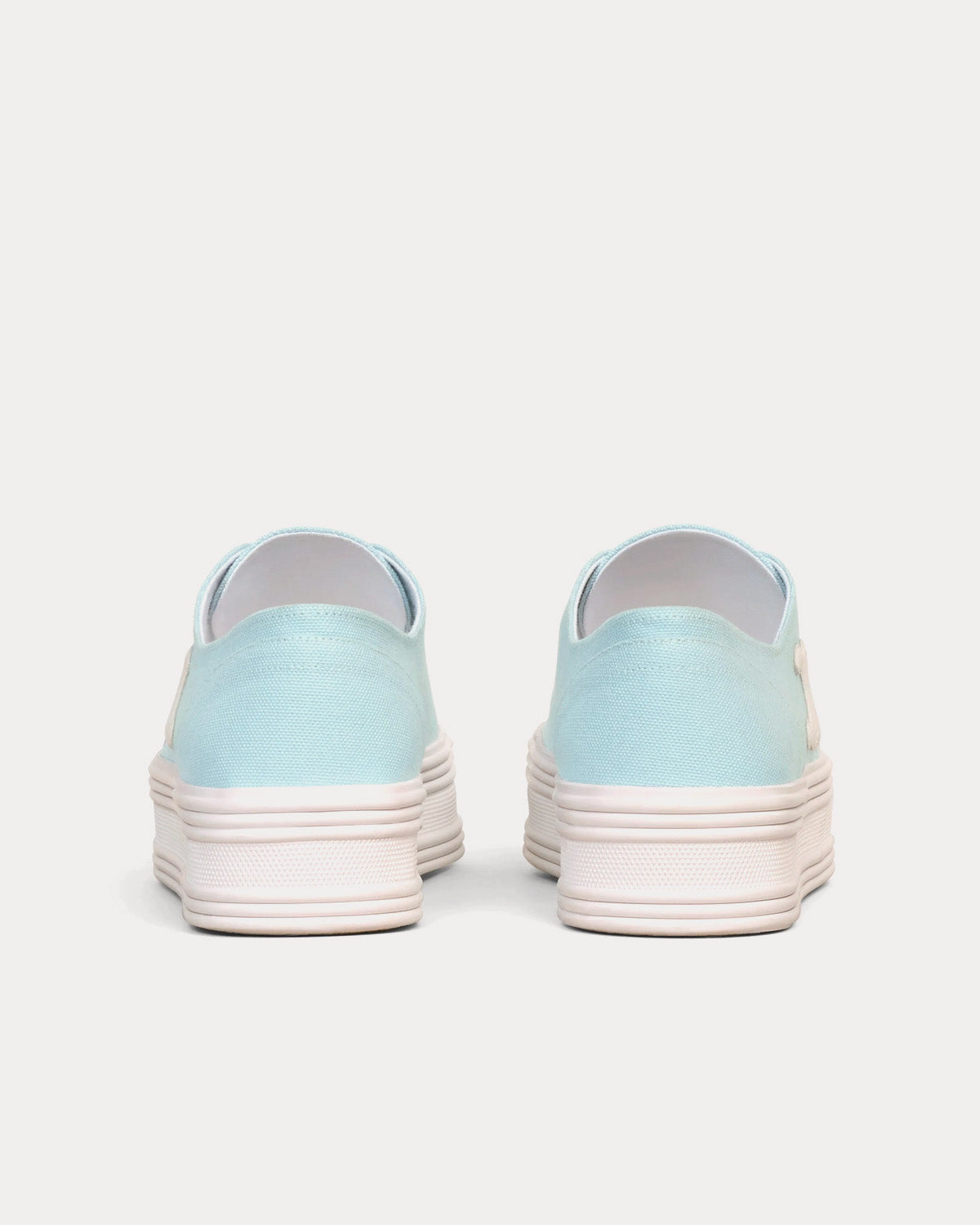 Celine Jane Lace-Up Light Blue Low Top Sneakers - 3