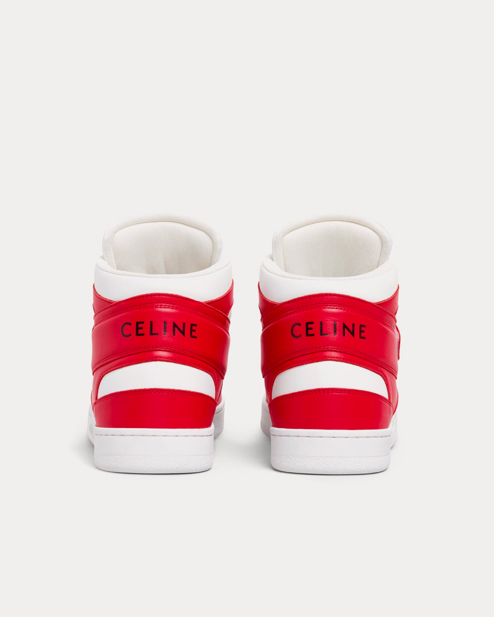 Celine - CT-03 Scratch with Calfskin Red / Optic White High Top Sneakers