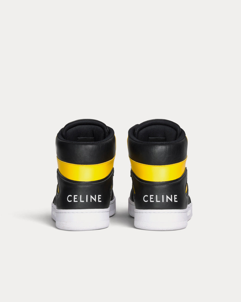 Celine CT-01 Black / Bright Yellow High Top Sneakers - 3