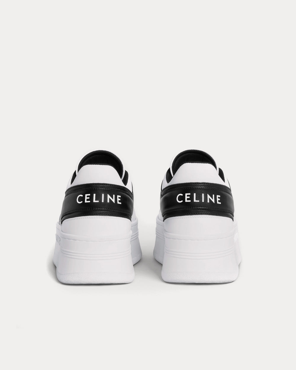 Celine Block with Wedge Outsole Optic White / Black Low Top Sneakers - 3