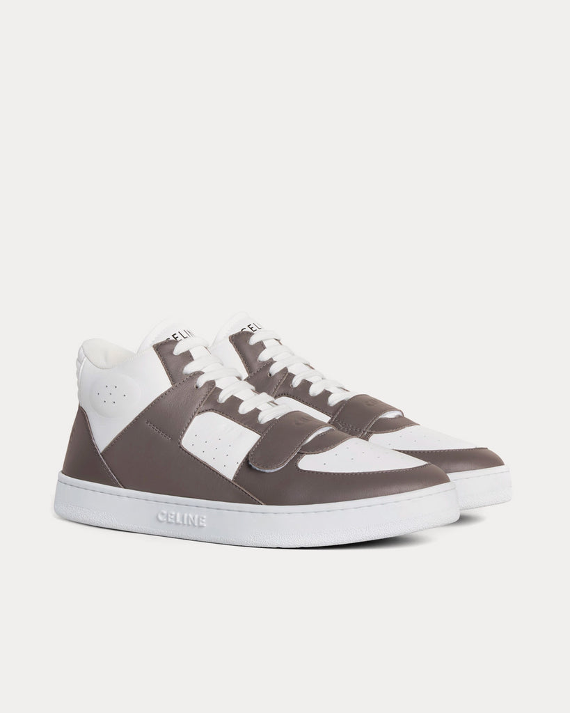 Celine CT-02 Optic White / Grey Mid Top Sneakers - Sneak in Peace