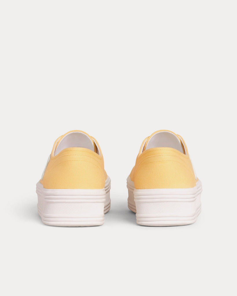 Womens yellow hot sale canvas sneakers