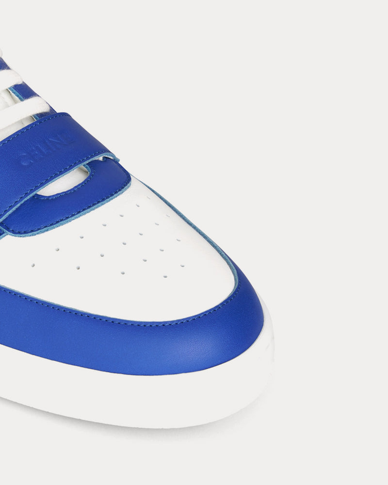 Celine CT-02 White / Blue Mid Top Sneakers - 4