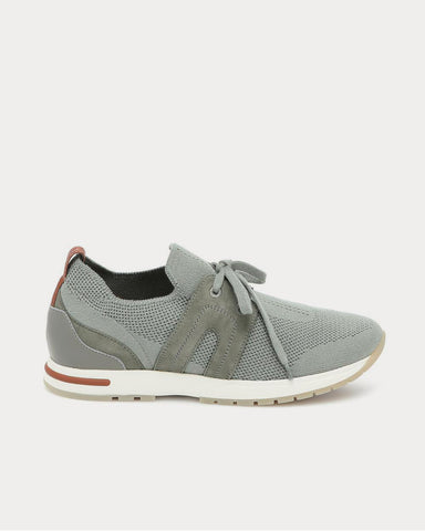 Loro Piana 360 Flexy Walk Army Grey Low Top Sneakers