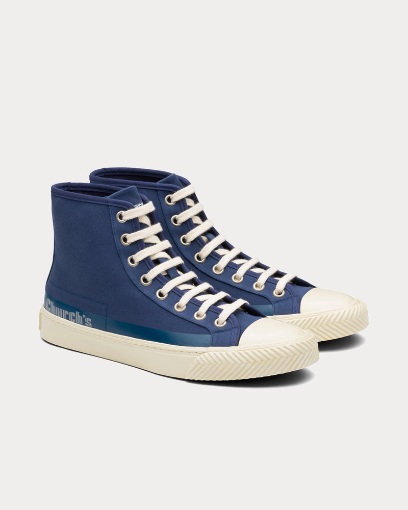 Church's Zephyr Gabardine Blue High Top Sneakers - 2