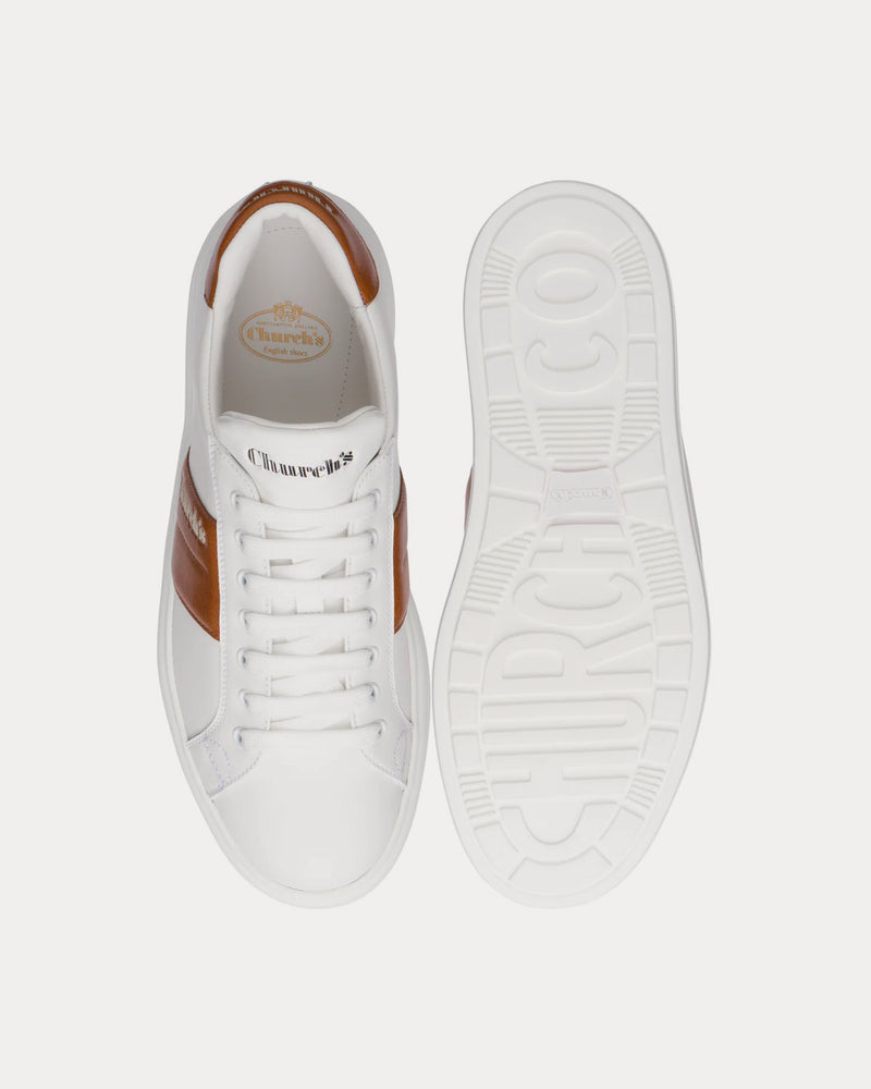 Church's Mach 3 Calf Leather Classic White /  Oak Low Top Sneakers - 3