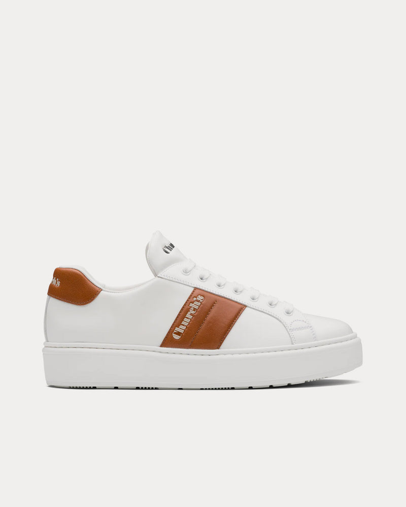 Church's Mach 3 Calf Leather Classic White /  Oak Low Top Sneakers - 1