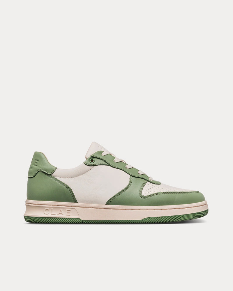 Clae Malone Leather Menta Low Top Sneakers - 1