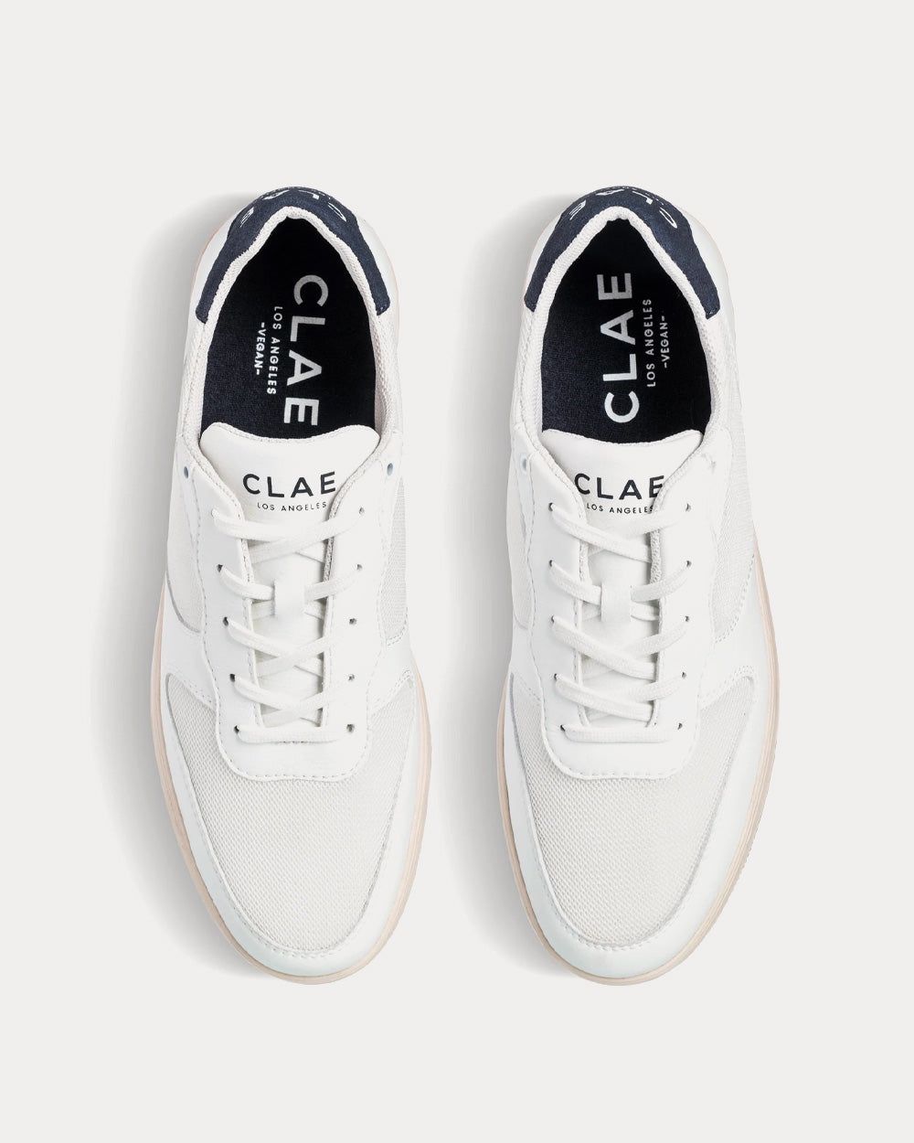 Clae Malone Lite White / Navy / Pine Green Low Top Sneakers - 2