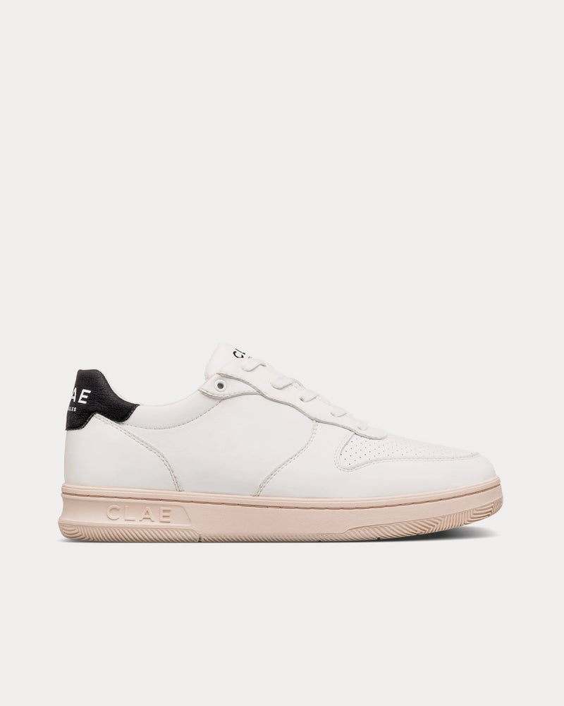 Clae Malone Vegan White Low Top Sneakers - 1