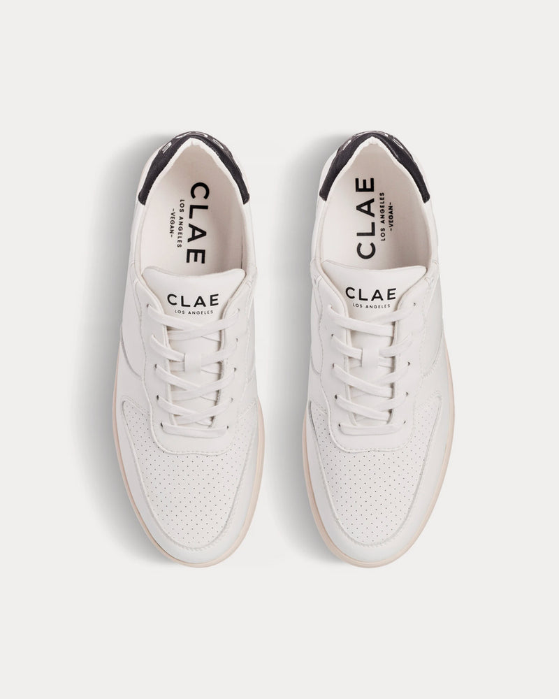 Clae Malone Vegan White Low Top Sneakers - 2