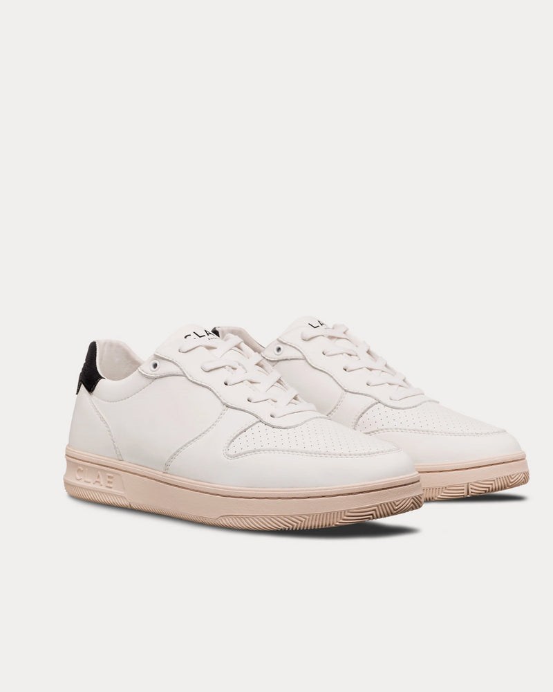 Clae Malone Vegan White Low Top Sneakers - 3