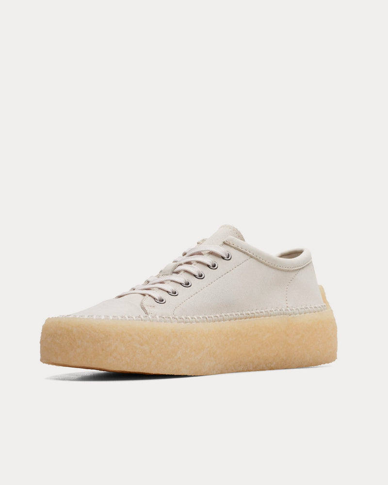 Clarks Caravan Low White Combi Low Top Sneakers - 3