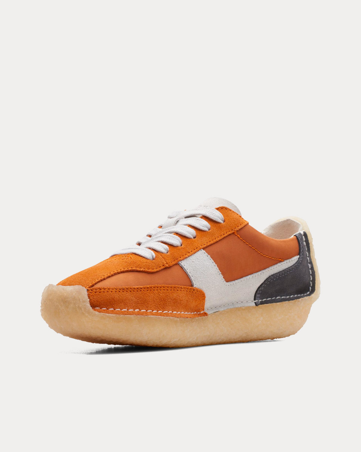 Clarks Natalie Run Orange Combination Low Top Sneakers - 3