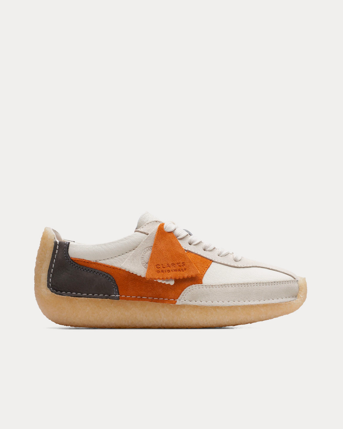 Clarks Natalie Run White / Orange Low Top Sneakers - 1