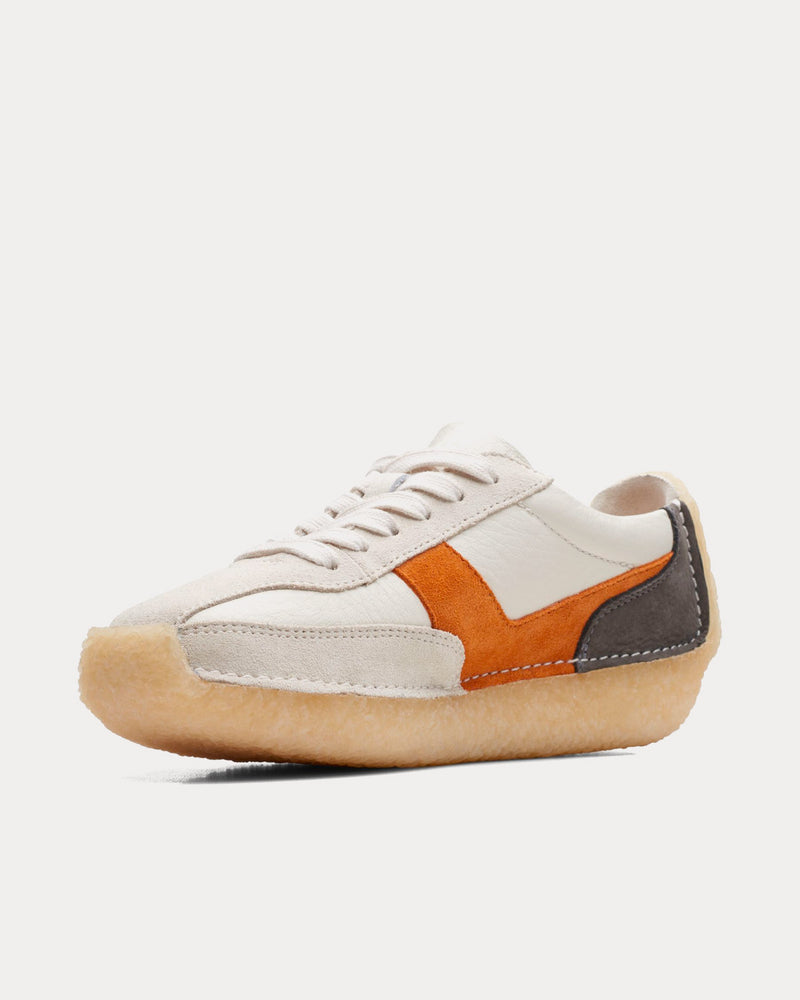 Clarks Natalie Run White / Orange Low Top Sneakers - 3