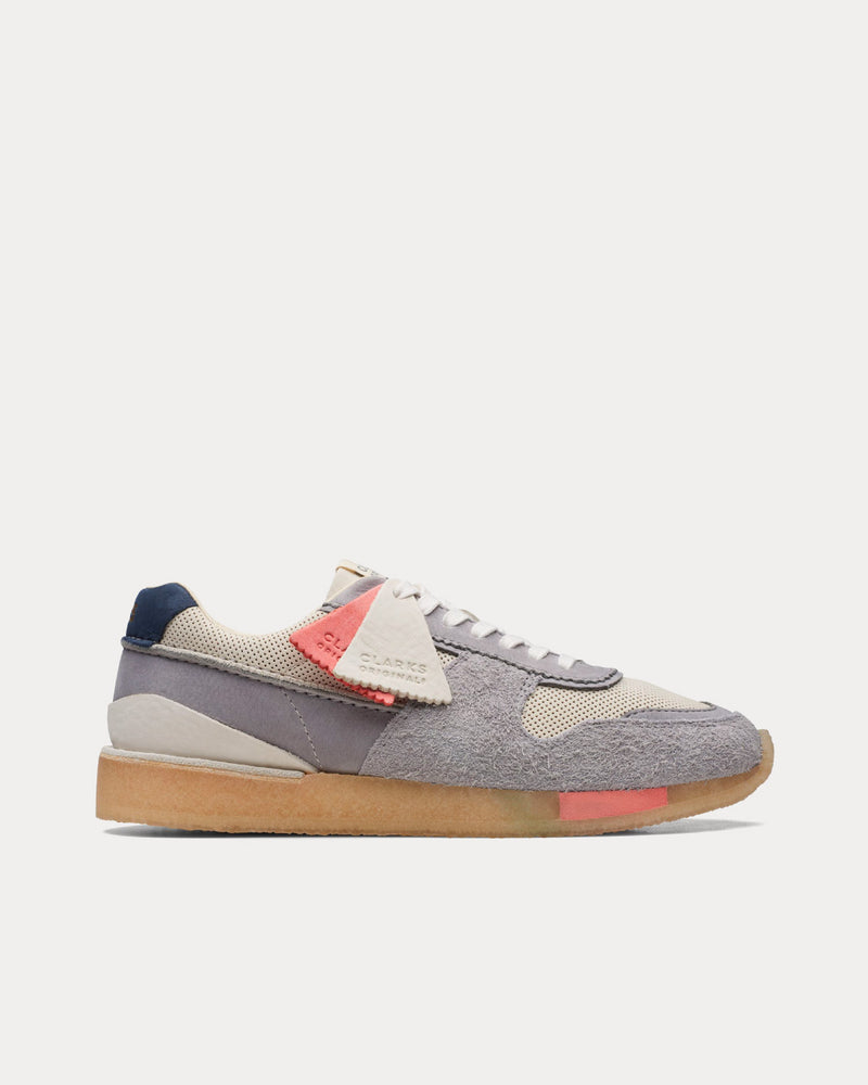 Clarks Tor Run Grey / White Low Top Sneakers - 1