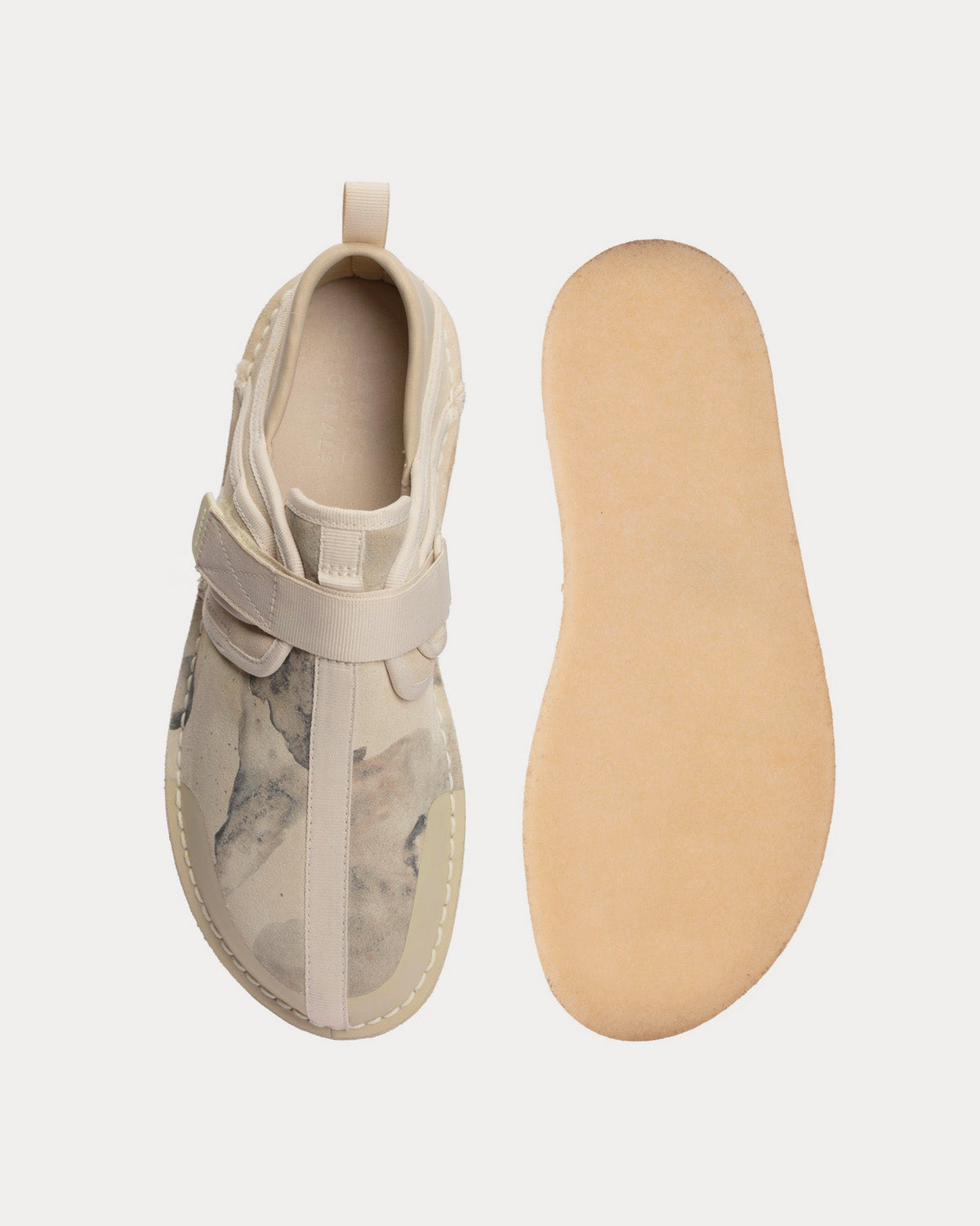 Clarks Trek Taiyo Off White Camo Slip Ons - 2