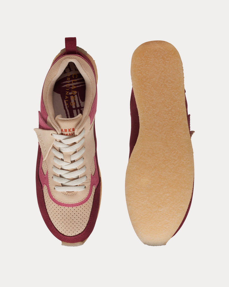 Clarks x Kith Lockhill Oxblood Combi Low Top Sneakers - 2