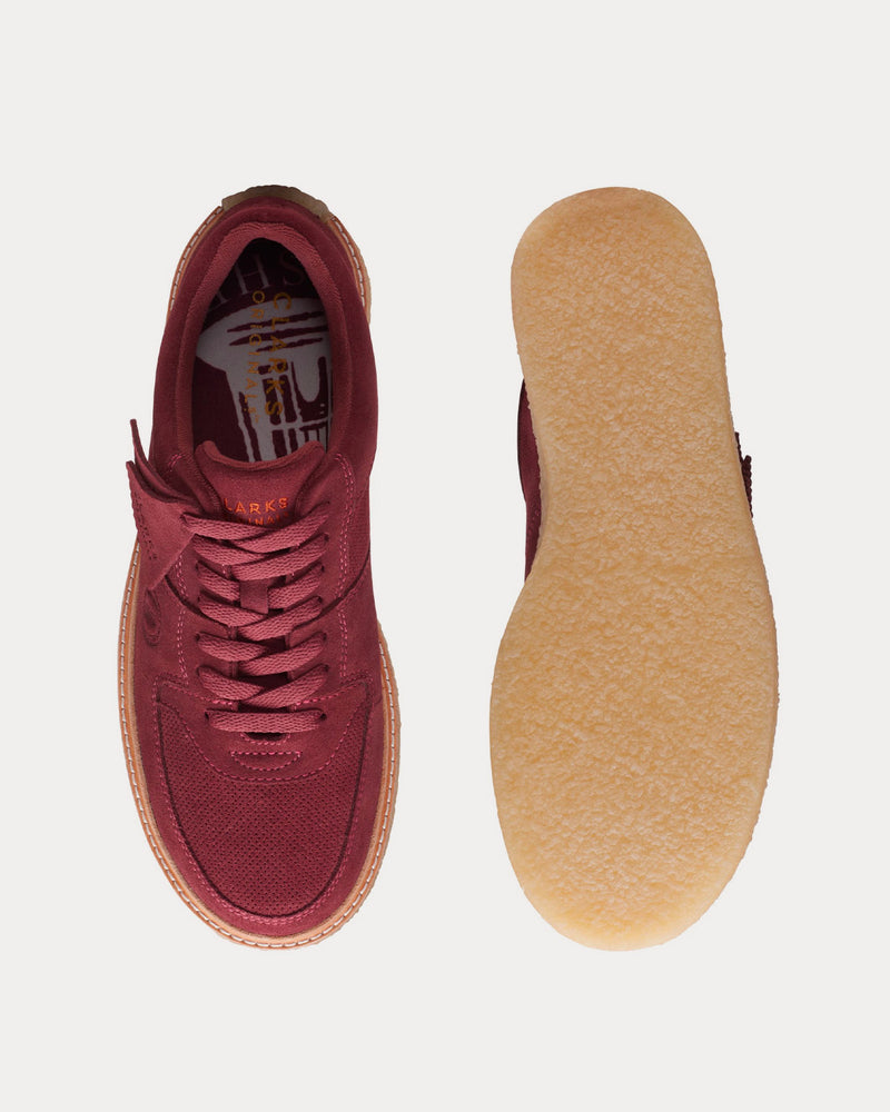 Clarks x Kith Sandford Oxblood Low Top Sneakers - 2