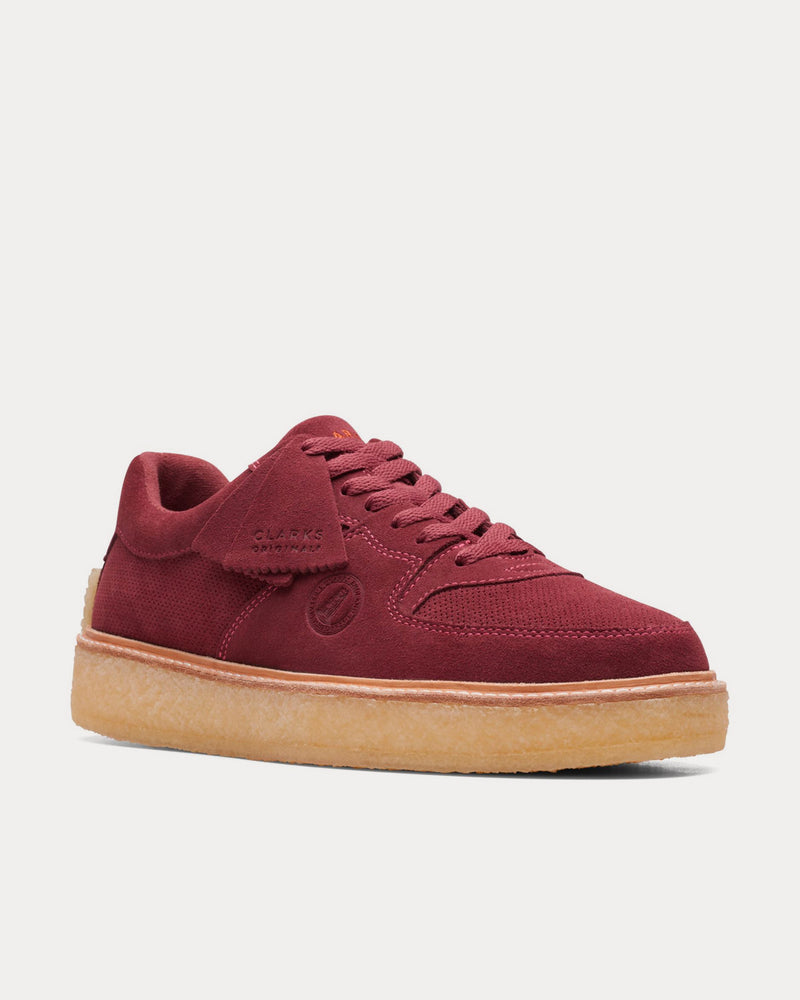 Clarks x Kith Sandford Oxblood Low Top Sneakers - 3