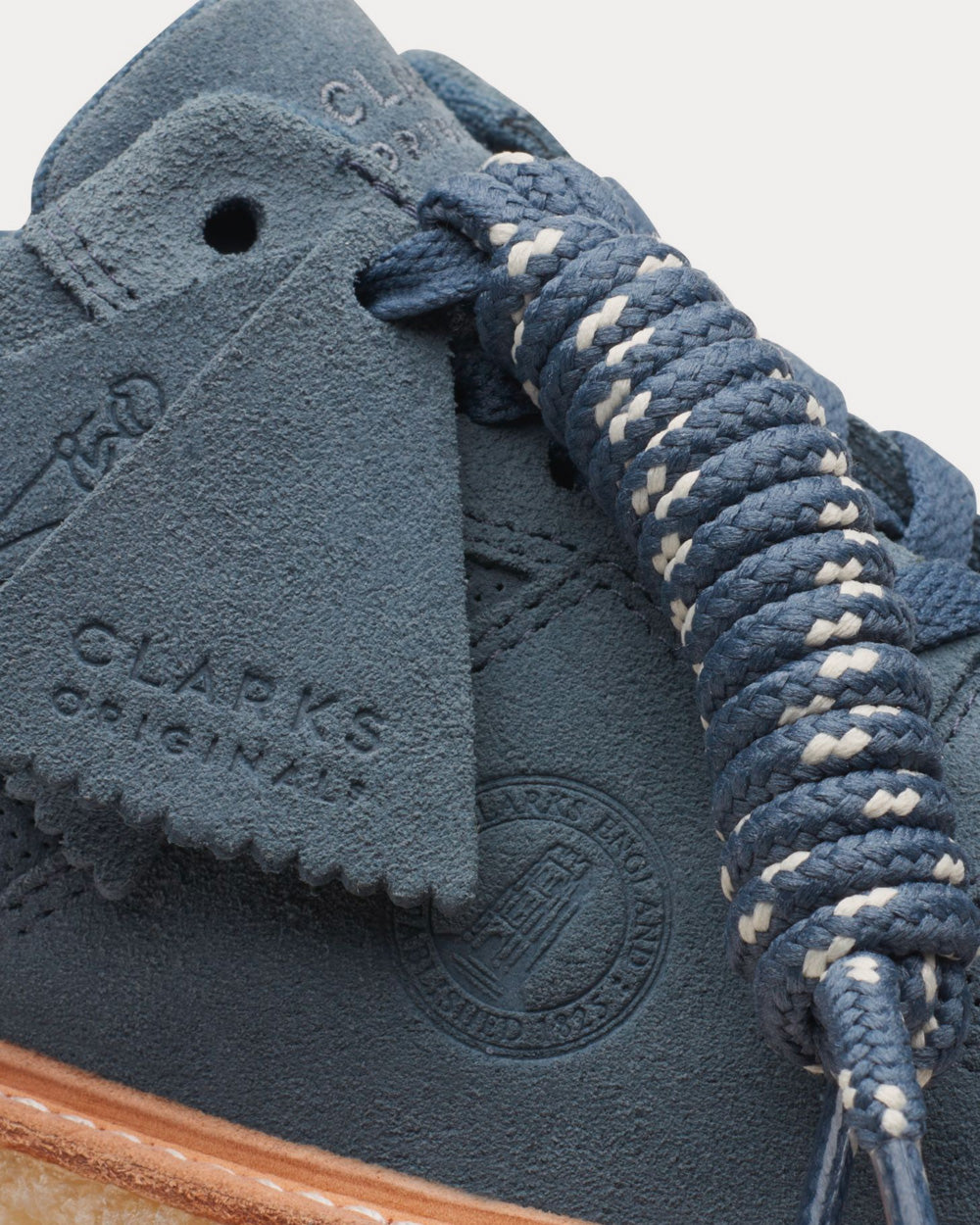 Clarks x Kith Sandford Suede Blue Low Top Sneakers - 5