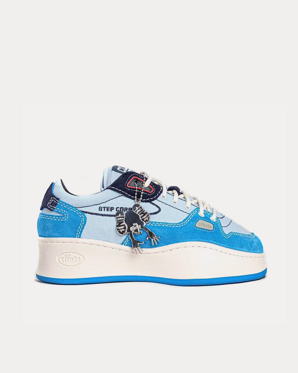 Clints Inc Stepper Blue Low Top Sneakers - 1